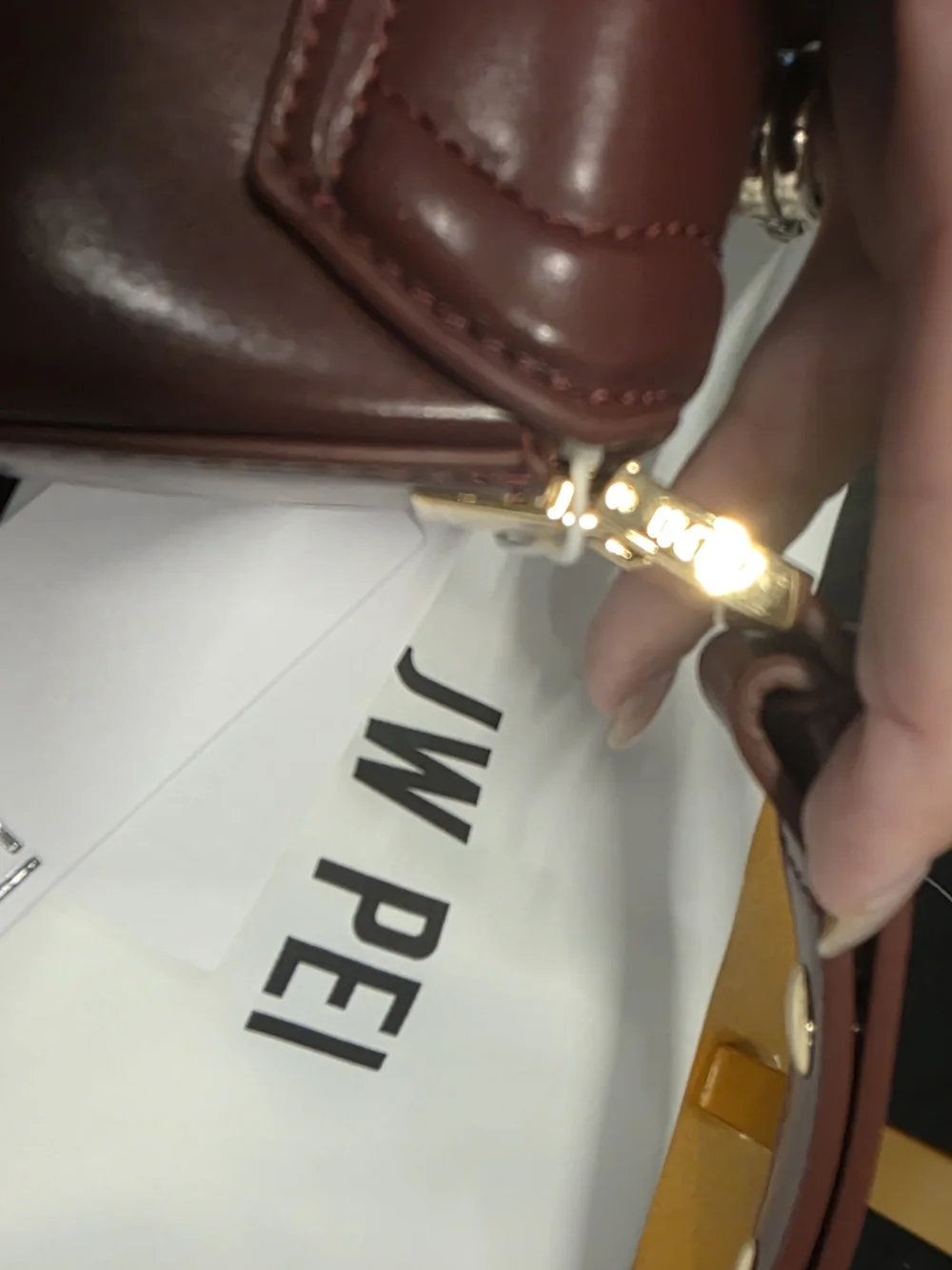 JW PEI Burgundy Shoulder Bag